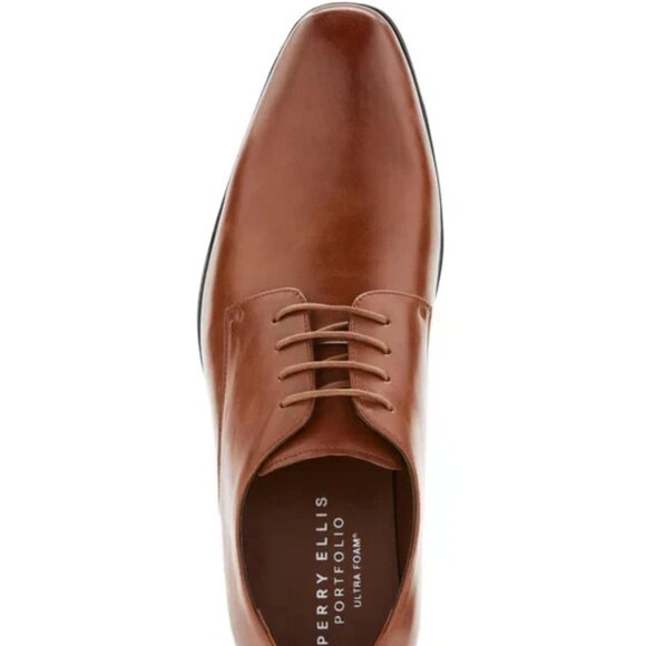 Perry Ellis Portfolio Dress Shoe Men's Size 11 | Color Brown - Picture 3 of 5